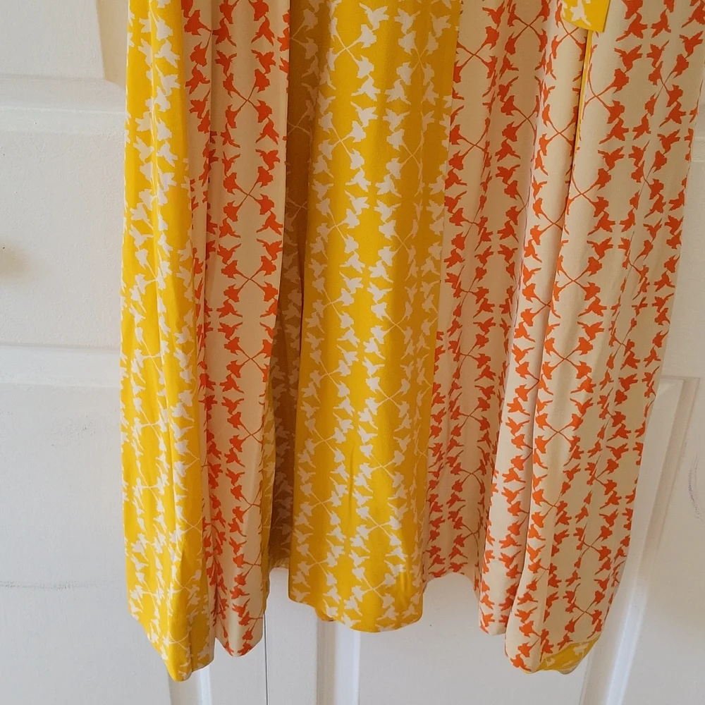 Anthropologie Patterned Silk Maxi Dress - Picture 6 of 8